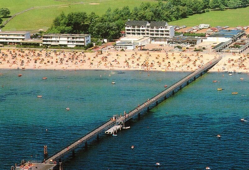 Luftbild des Südstrandes Großenbrode aus dem Jahr 1986